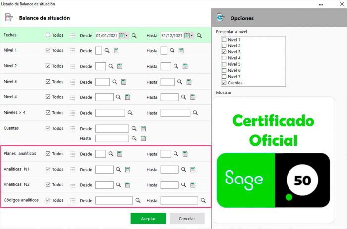 Certificación Oficial SAGE 50 en Contabilidad y Operaciones Comerciales